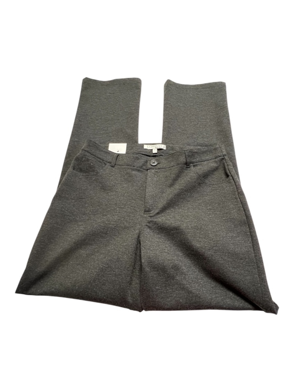 NWT Ellen Tracy Charcoal Heather Stretch Bootcut Pants | Size 10